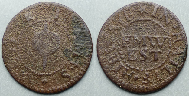 Ratcliff Highway, Jeames West farthing token